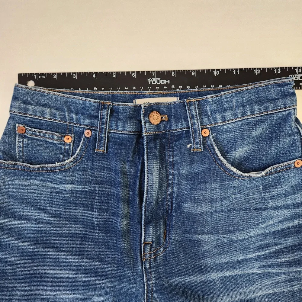 Madewell Wide Leg Crop Jeans High‎ Rise Women's Size 26 Blue Denim Stretch